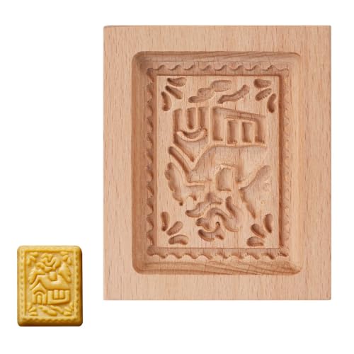 Stampi per Biscotti in Legno, Stampo per Timbri per Biscotti Intagliati, Facili da Sformare, Timbro per Biscotti per Fai Da Te, Halloween, Natale, Feste, Strumento di Cottura