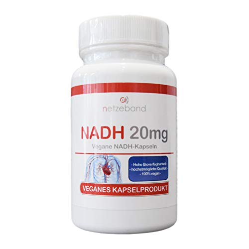 NADH 20mg - 90 vegane Kapseln - Coenzym 1 - Premium Qualität Cover