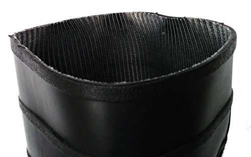 Herco 16" Black Rubber Steel Toe Rain Work Boots - Men's Size 8 #TOP2