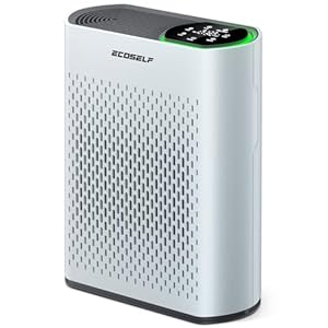 Powerful Air Purifiers for Home Large Room Up to 1400 Ft² with Air Quality Monitor 20dB Sleep Mode, Air Purifier for Bedroom Office Living Room for Pets, Dust Smoke PoIIen Dander Smell