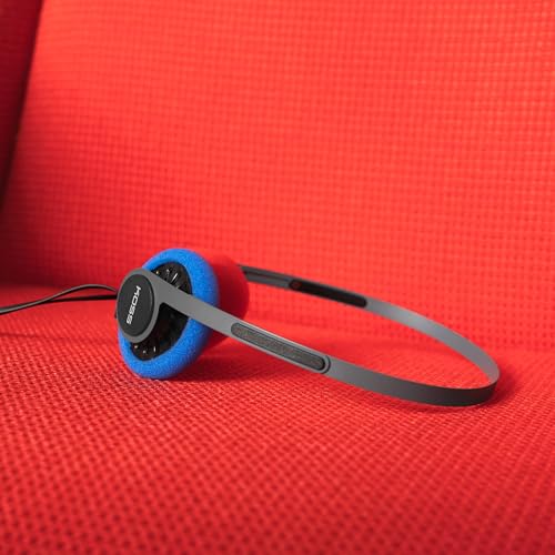Koss Official Standard Sized Replacement Cushion Earpads for Porta Pro, KPH40 Utility and KSC75 Headphones, Orange - Thumbnail 6