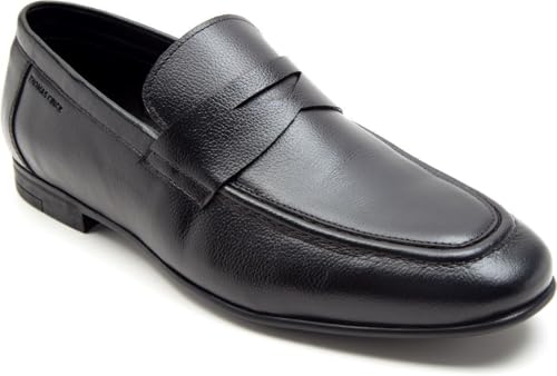 Image of Thomas Crick Slip-Resistant Rubber Sole Lightweight Soft Leather Loafers