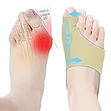 HLOES 2Pcs Bunion Corrector for Women Big Toe Straightener-Bunion Splint-Bunion Pads for Bunion Relief-Hallux Valgus Pain Relief,Comfortable & Breathable for Day/Night