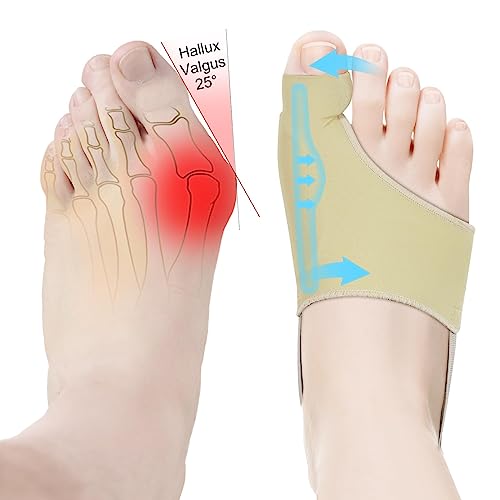 Bunion Corrector for Women & Men Big Toe Straightener-Bunions Correction Women & Men-Bunions Splint-Bunion Pads for Bunions Relief-Hallux Valgus Pain Relief,Comfortable & Breathable for Day/Night