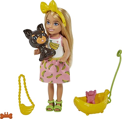 Muñeca Barbie Chelsea con accesorios y mascota miniatura 5