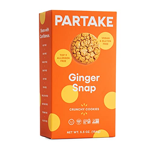 Partake Foods Gluten Free Crunchy Ginger Snap Cookies, 5.5 Oz #TOP1