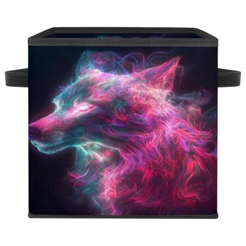 Boîte de rangement loup fluo pour optimiser le manque de place - 2