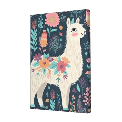 Impression HD motif lama tableau mural salon finition premium