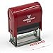 Received by Date Self Inking Rubber Stamp (Red Ink) Large