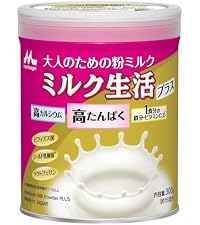 【 送料無料 】  森永乳業 大人のための 粉ミルク ミルク生活 プラス 300g (約15回分) ×6缶 セット 大人用 ミルク 高たんぱく 高カルシウム 健康習慣 Amazon.co.jp: 大人のための粉ミルク ミルク生活 300g 栄養補助食品