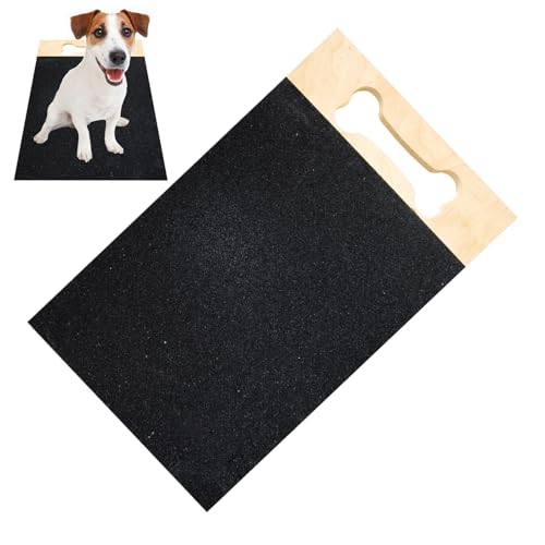 Gerinkoken 犬のネイルスクラッチボード、爪の犬のスクラッチボード - ペットネイルファイルボード - Paw Care Trimming Grinding Sandpaperは、ペットのために耐摩耗性が低下する破片なし