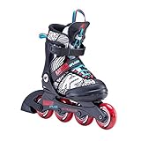 Das K2 Speed Lacing System ermöglicht durch einen Zug ein schnelles Festschnüren des Schuhs. -- Bremse montiert (Wechsel auf linken Schuh möglich)