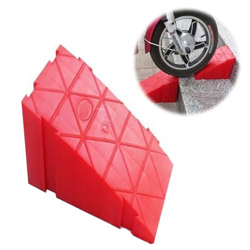 Treppenrampe, Schwellenrampe for Rollstuhlfahrer, Tragbare Ineinandergreifende Bordsteinschwelle aus Kunststoff, Stufenrampe for Rollstühle, Fahrräder, Motorroller