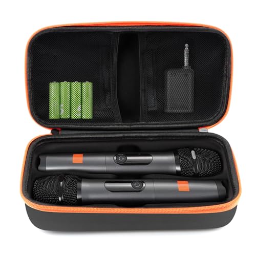 Ranjaner Wireless Microphone Case, Handheld Mic Storage Case with 2 Slots by Ranjaner - Used condition - US$11.09