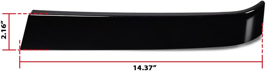 G-PLUS Front Grille Molding Trim Primed Compatible with 2003-2007 Chevy Silverado 1500 2500 3500 Driver and Passenger Side Grille Trims Set GM1212104 GM1213104 Black