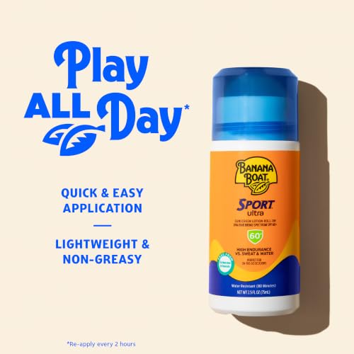 Banana Boat Sport Roll On Sunscreen Lotion SPF 60, 2.5 Fl Oz | Travel size sunblock, Easy roll on application, Sweat and water resistant, High SPF, UVA/UVB broad spectrum protection - image 3