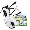 Golf Stand Bag with Hub for Magnets – 4 Way Full-Length Dividers Golf Club Bag – Flexfit Rotatable & Adjustable Dual Straps – Lightweight Golf Bag Stand – Golf Bags for Men