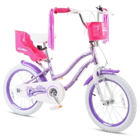 Royalbaby Gemstone 16-inch Girls Bike with Doll Seat Cover