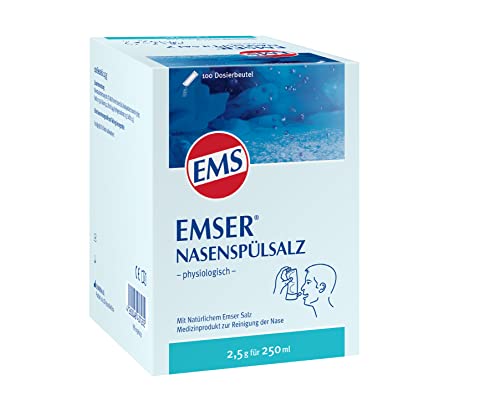 Emser Nasenspülsalz physiologisch zur Vorbeugung von Erkältungen, Allergien und zur Nasenpflege / 100 x 2,5 g Beutel.