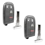 2X Keyless Entry Remote Start Key Fob Replacement 4-Button for 2015-2021 Jeep Renegade (M3N-40821302, 6BY88DX9AA, 47 4A)