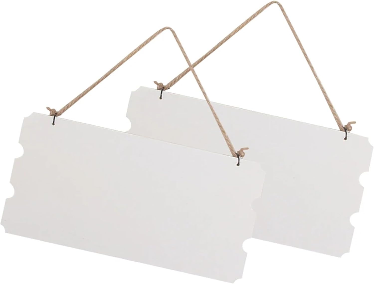 2pcs Chalkboard Signs Door Sign Blank Doorplate Blank Door Sign Plaque Hanging Plaque