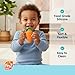 RaZbaby Carrot Teether – Gentle Relief & Sensory Development Support with Safe, Food-Grade Silicone; Nature-Inspired Texture Soothes Sore Gums; 100% BPA-Free Teething Toy for All Ages