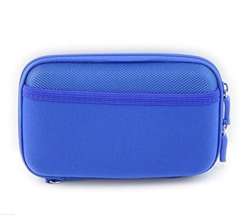 Small Protective Hard Shell Diabetic Travel Case Testing Kit Organizer For Glucose Meter/Test Strips/Lancing Device/Lancets/Blood Glucose Monitoring System (Blue)