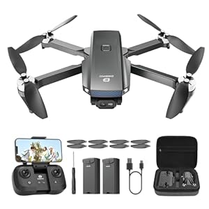 DEERC Drohne mit Kamera 1080P für Kinder, Anfänger, D20S RC Drohnen faltbar mit FPV Übertragung, 2 Akkus Lange Flugzeit, Bürstenloser Motor, Höhenhaltung, Optisch Fluss Spielzeug Geschenk für Jungend, C0