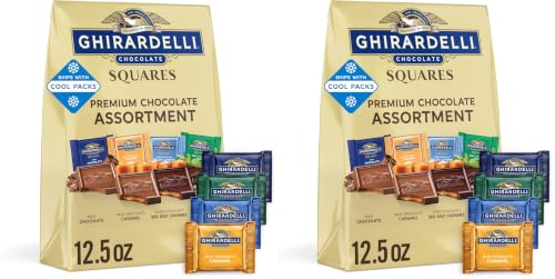 Ghirardelli, Squares Premium Chocolate Assortment, 12.5 Ounce (Pack of 2)