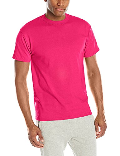 Russell Athletic Men's Short Sleeve Cotton T-Shirt, Watermelon Pink, X-Large