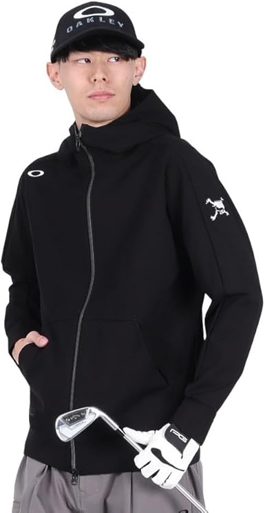 Oakley SKULL ENDEAVOR Zip HOODIE 3.0 Hoodie, (02E) BLACKOUT