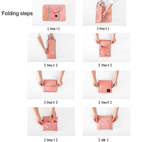 Foldable Large Travel Duffel Duffle Bag Overnight Carryon Bag Weekend Bag Water Rresistant