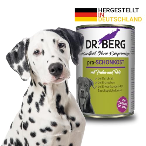 Dr. Berg pro-SCHONKOST Nassfutter für Hunde | Magen-Darm | 6 x 400 g