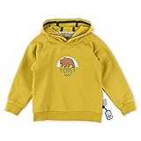 Sigikid Jungen Mini Sweatshirt aus Bio-Baumwolle Kapuzenpullover, grün, 110