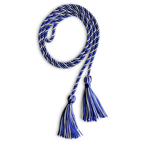Image of Endea Graduation Single Honor Cord Two-Color (Royal Blue /Silver)