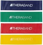 TheraBand Resistance Band Loop Set, Beginner to Advanced Levels for Exercise, Rehab, Physical Therapy, Stretching, & Strength Training
