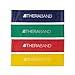 TheraBand Resistance Band Loop Set, Pack of 4, 12 Inch Band Loop Kit for Legs & Butt Workouts, Beginner to Advanced Levels for Exercise, Rehab, Physical Therapy, Stretching, Strength Training