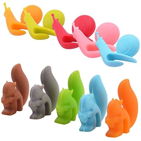 Aylifu 10pcs Silicone Tea Bag Holders Cover