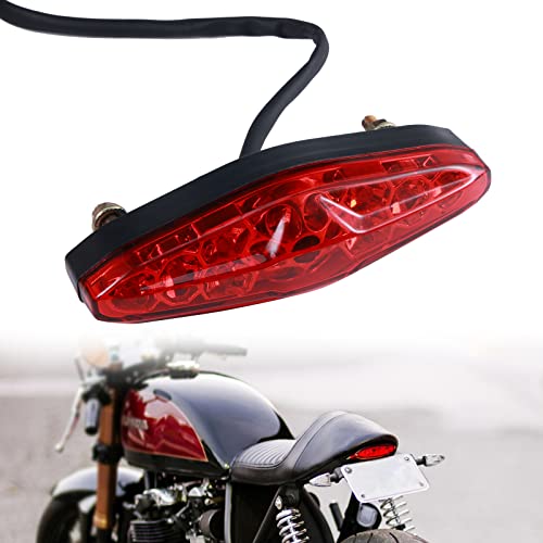 LOKLISUM Feu Stop Universel, Feu Arrière à 15 LED 12V, Lumière de Freinage Moto Compatible avec Dirt Bike, Cafe Racer, Scrambler, ATV, Quad, Street Bike,...