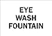 Brady 72708 Premium Fiberglass First Aid Sign, 10" X 14", Legend "Eye Wash Fountain"