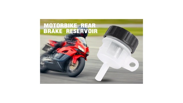 Vaschetta Olio Freni Universale Per Moto | Serbatoio Freno Posteriore In ABS | Compatibile Con SRX600 1986 - Foto 8