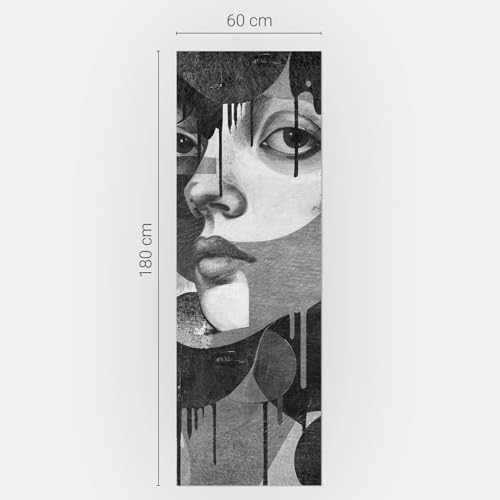 Vinilos de Nevera de Rostro Abstracto para Cocinas Modernas 5