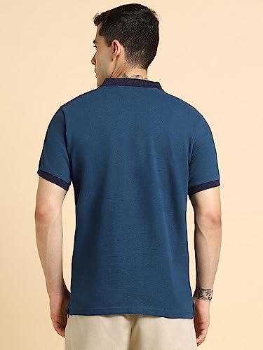 Image of Dennis Lingo - Solid Men's Cotton Polo Neck Regular Fit T-Shirt