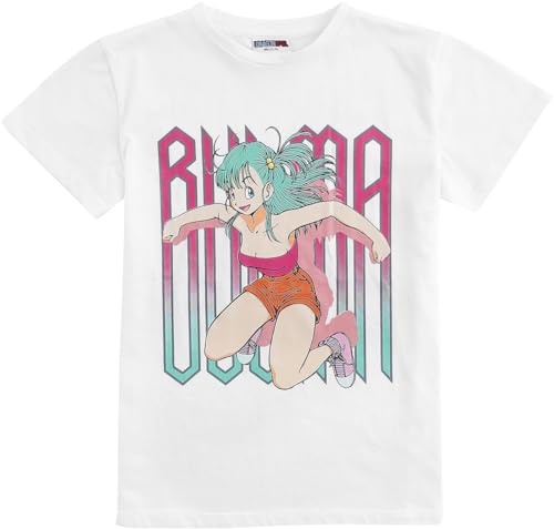 Dragon Ball Kids - Z - Bulma Mujer Camiseta Blanco 116 100% algodón