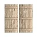 Ekena Millwork SHUBJS Faux Wood Shutters (Per Pair) Rustic Joined Board-n-Batten, 22"W x 36"H, Riverwood