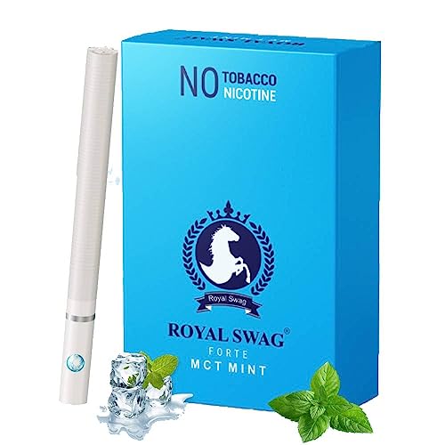 Image of ROYAL SWAG Ayurvedic Herbal Wellness Sticks 100% Tobacco Free Nicotine Free Mint Flavoured Herbal Blend Smoking Alternative Supports Cessation Smooth Experience Natural Ingredients Premium Quality