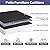 IPYNBAP Outdoor Chair Cushions Set of 4,Waterproof Outdoor Seat Cushions for Patio Furniture,Patio Chair Cushion with Handle and Ties, Square Out Door Chair Pads,19" x 19" x 3", Black