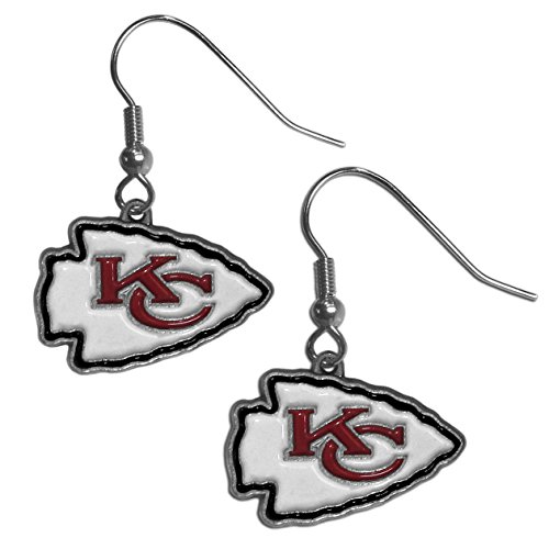 Image of NFL Siskiyou Sports Womens Kansas City Chiefs Dangle Earrings One Size Team Color