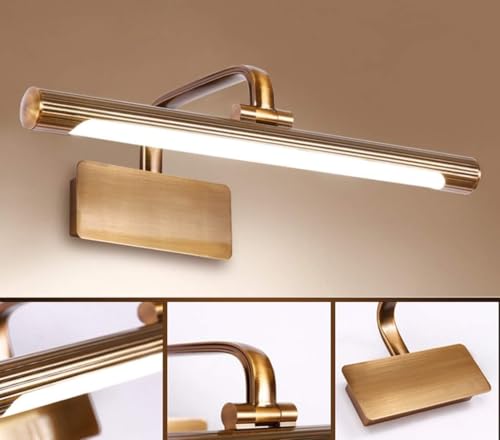 Image of Glowave Classic Metal Rose Golden Light with Adjustabe Head Mirror Vanity Bathroom Picture Light - Warm White (375 /RGD)