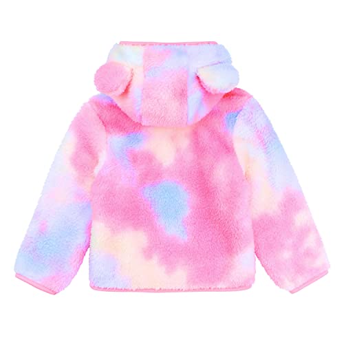 Image of Toddler Girls Boys Fleece Hoody Jacket Zip Up Teddy Coat Warm Winter Outwear